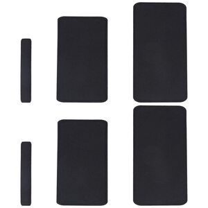 7552 6pcs Felt Bag Shaper, 3 Styles Black Thick Handbag Shaper Rectangle